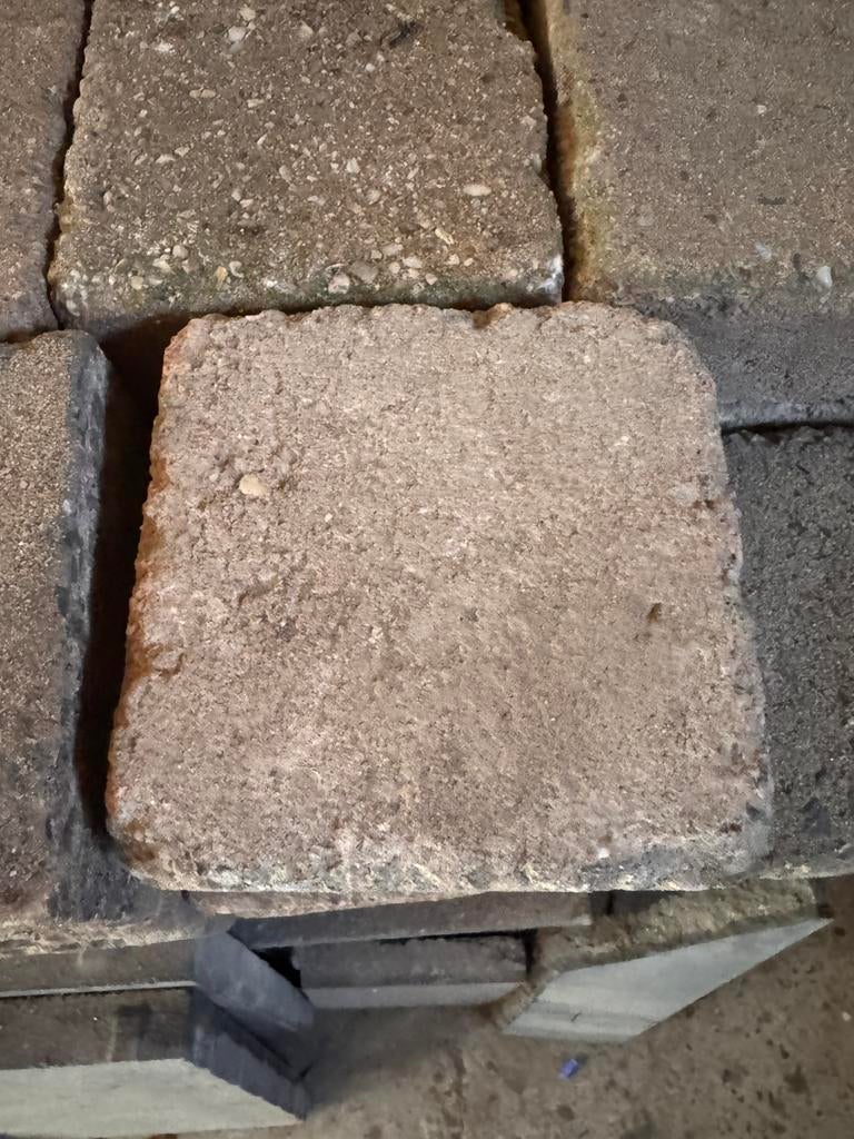 Stenen plus zand gratis, Tuin en Terras, Tegels en Klinkers, Ophalen, Gebruikt, Beton, Klinkers