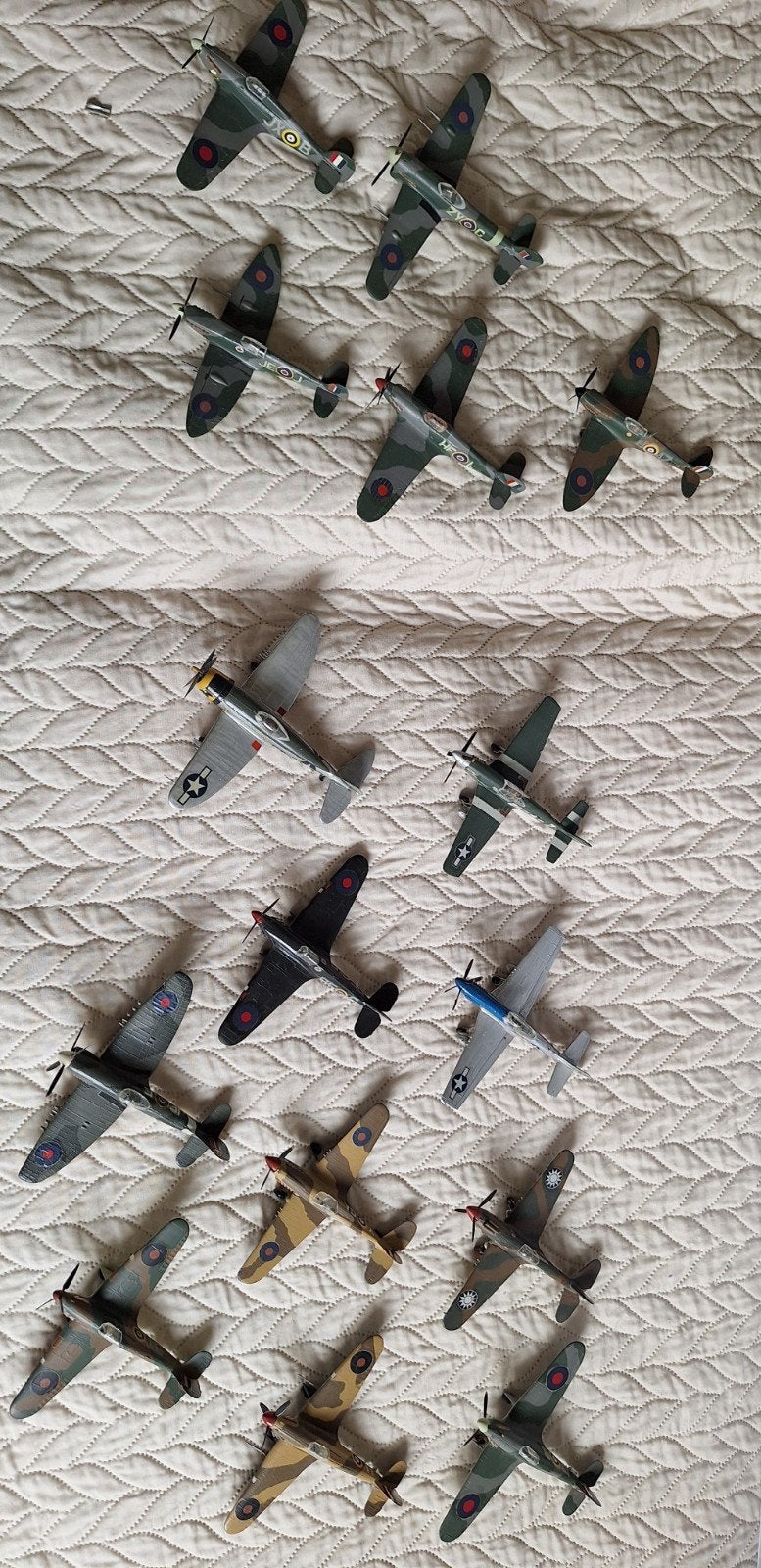 spitfire,Hurricane mustang,airfix 15, Overige merken, 1:72 tot 1:144, Gebruikt, Ophalen of Verzenden