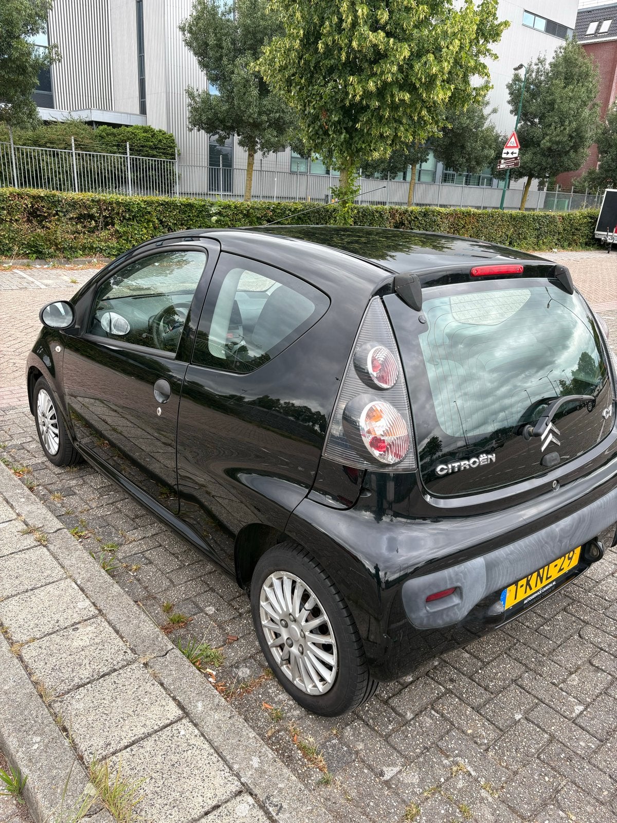 Citroën C1 1.0 3-DRS 2008 Zwart nieuw apk, Auto's, Voorwielaandrijving, 4 stoelen, C1, Handgeschakeld
