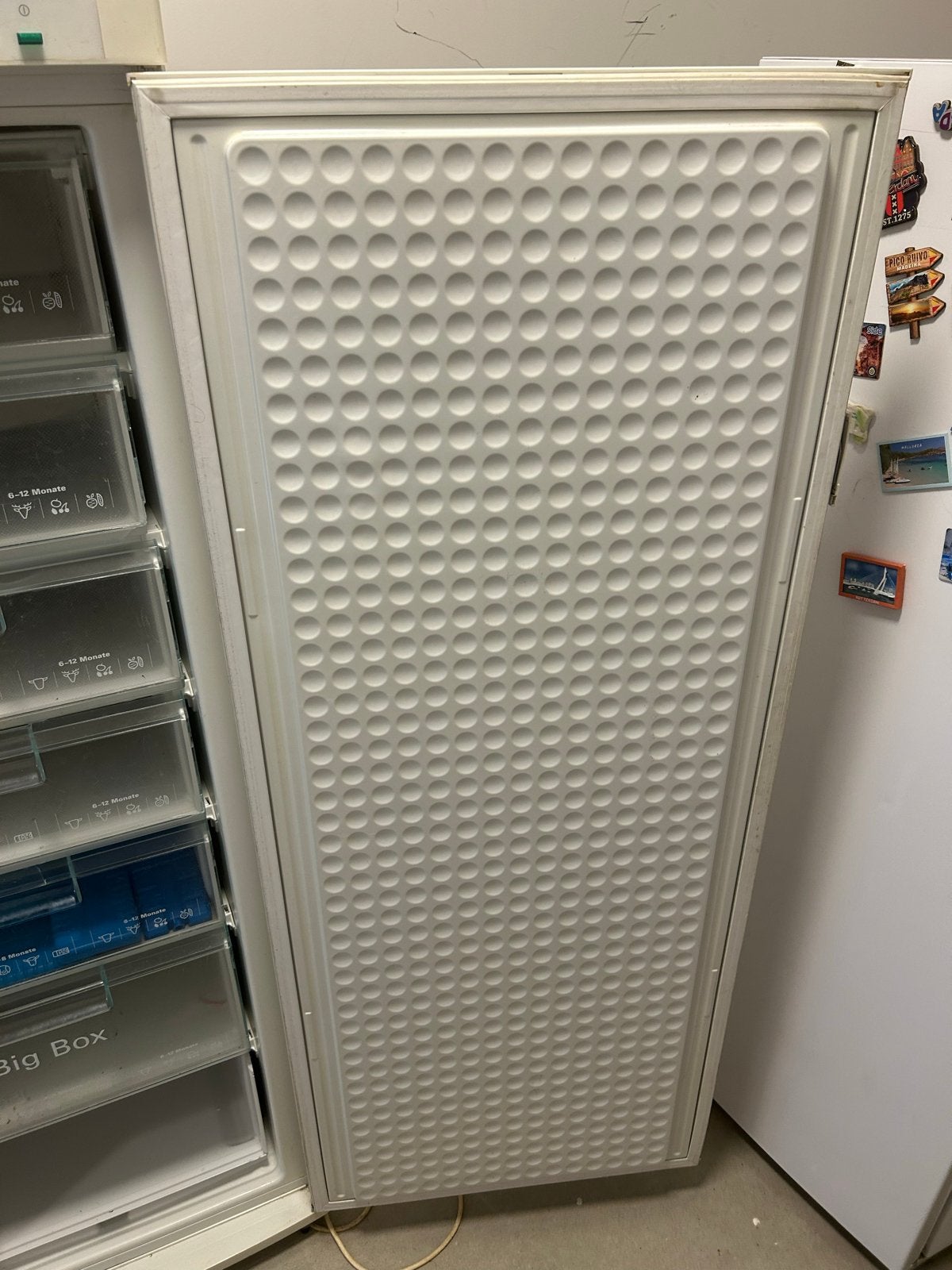 Siemens vrieskast met 6 laden - Wit, Vrijstaand, Witgoed en Apparatuur, Vriezers en Diepvrieskisten, Vrieskast, Gebruikt, Minder dan 60 cm