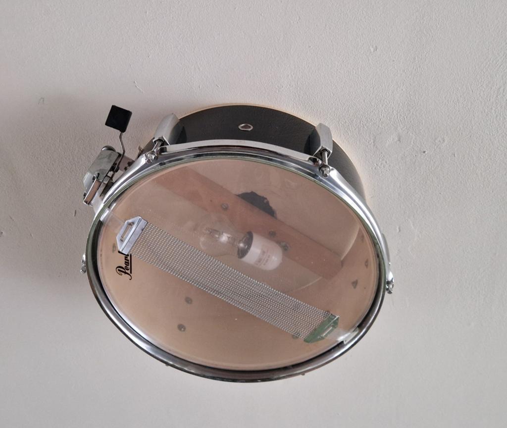 Unieke Snare Drum Plafondlamp - Muzikale Verlichting, Ophalen of Verzenden, Overige merken
