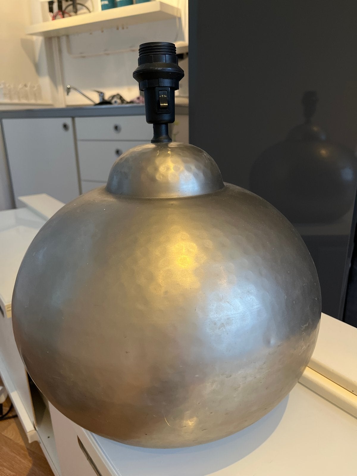 Metalen tafellamp - Modern design, Ophalen, Gebruikt, E27 (groot), Sfeerlamp
