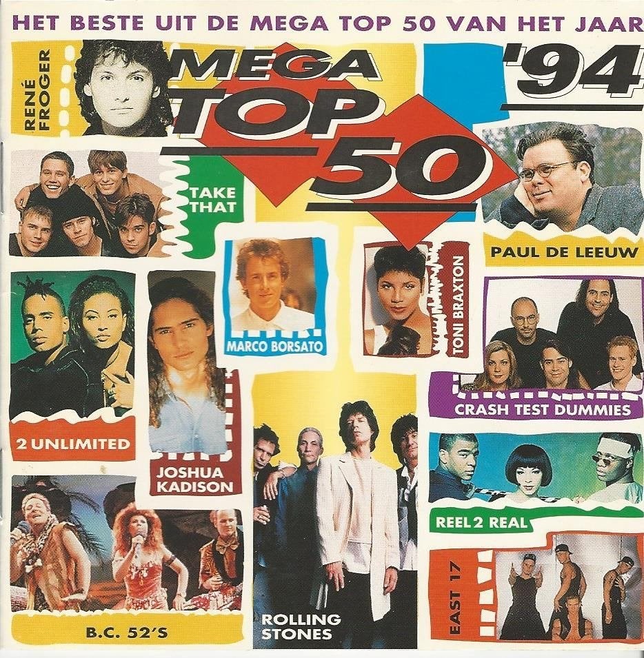 Mega top 50 van 94=2cd BOX oa.Kadison,Crash Test D = 2x 0,99, Ophalen of Verzenden, Zo goed als nieuw, Pop