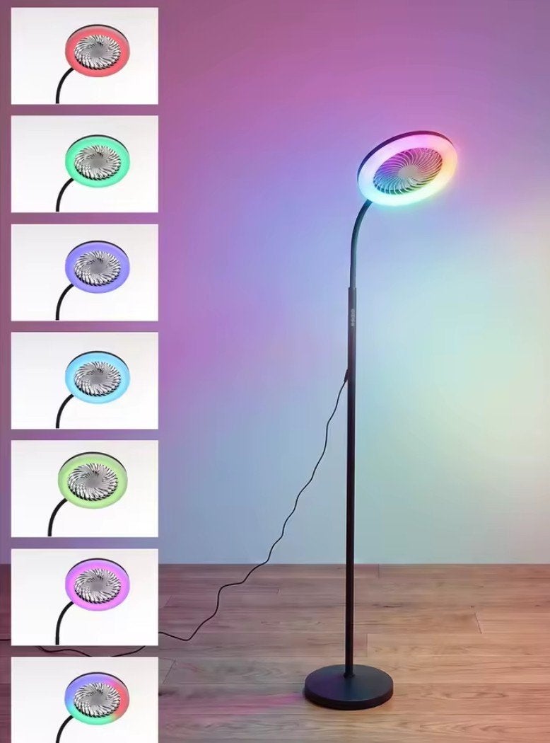 vloerlamp led, Huis en Inrichting, Lampen | Vloerlampen, Ophalen, Zo goed als nieuw, Metaal, 150 tot 200 cm