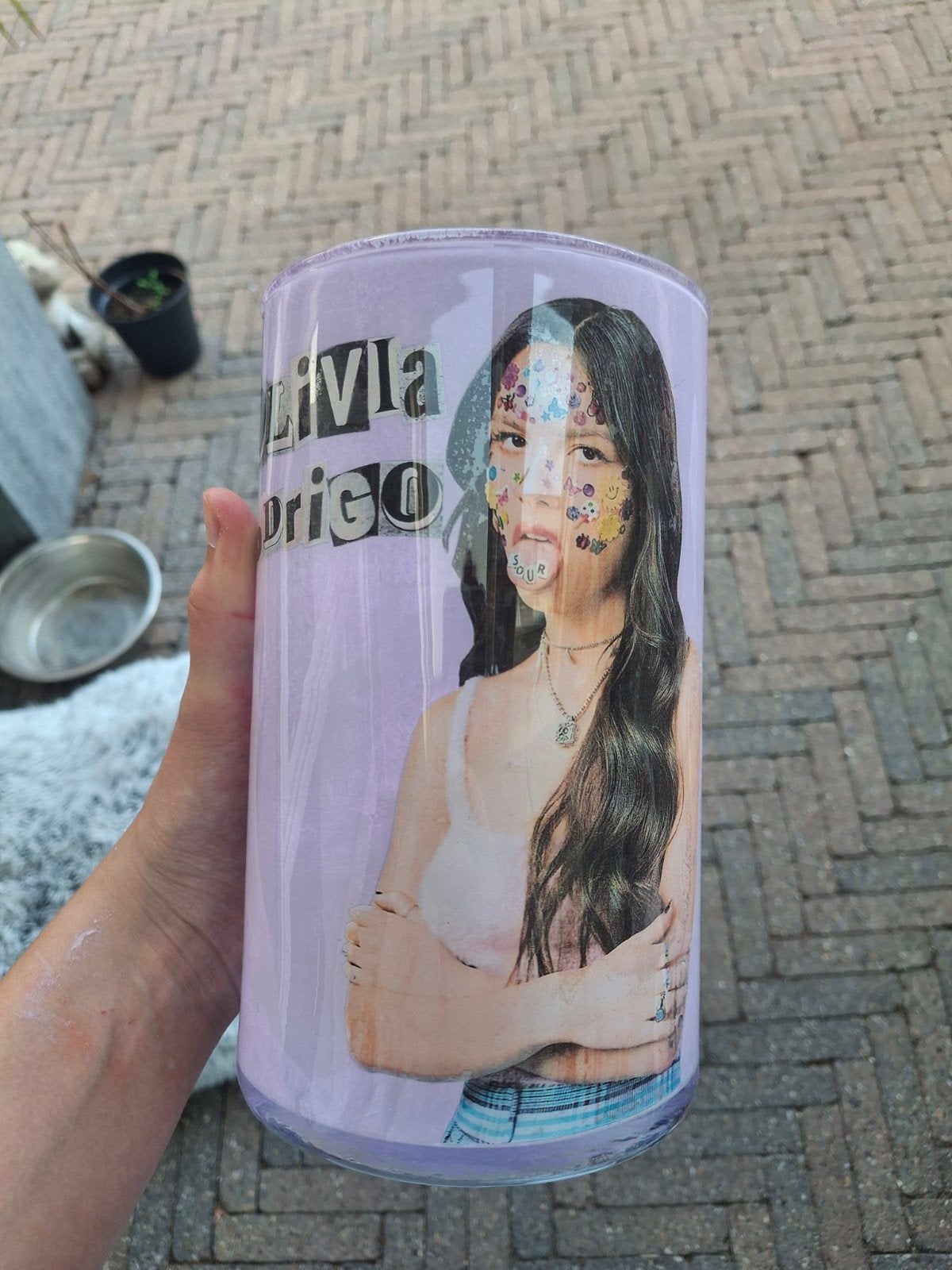 Olivia Rodrigo Sour vaas, Meerkleurig, Nieuw, Ophalen of Verzenden, Glas