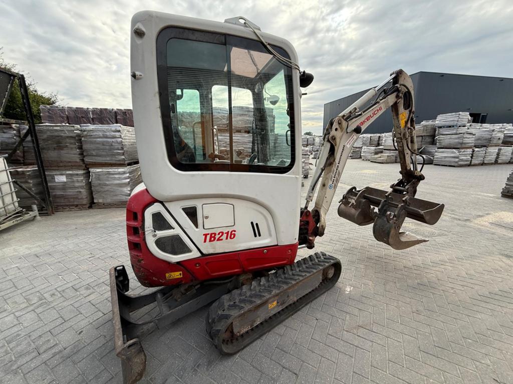 Takeuchi TB216 Minigraver / Mini Graafmachine, Zakelijke goederen, Machines en Bouw | Overig, Ophalen