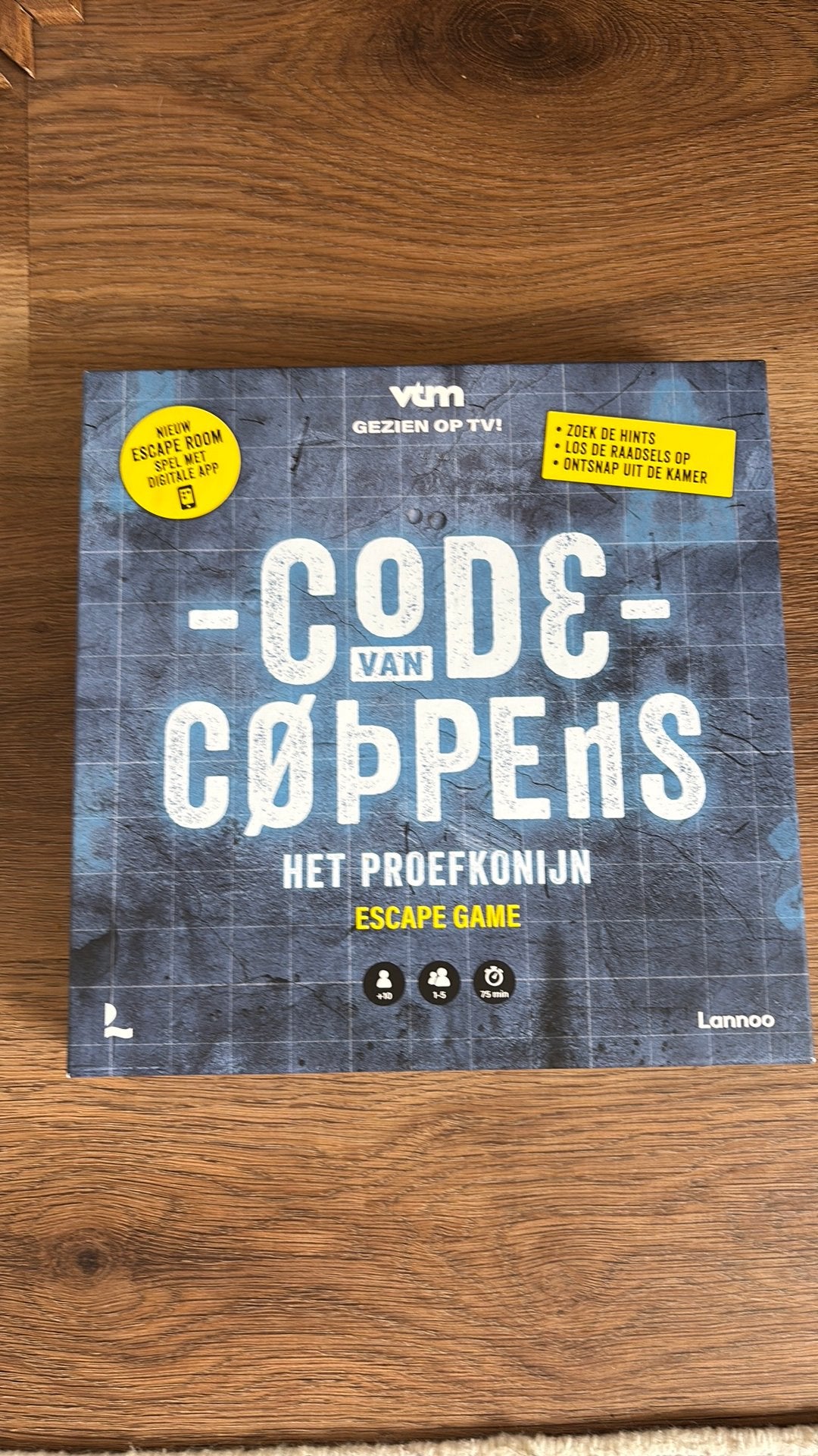 Code van Coppens: Het Proefkonijn Escape Game, Een of twee spelers, Ophalen, Zo goed als nieuw