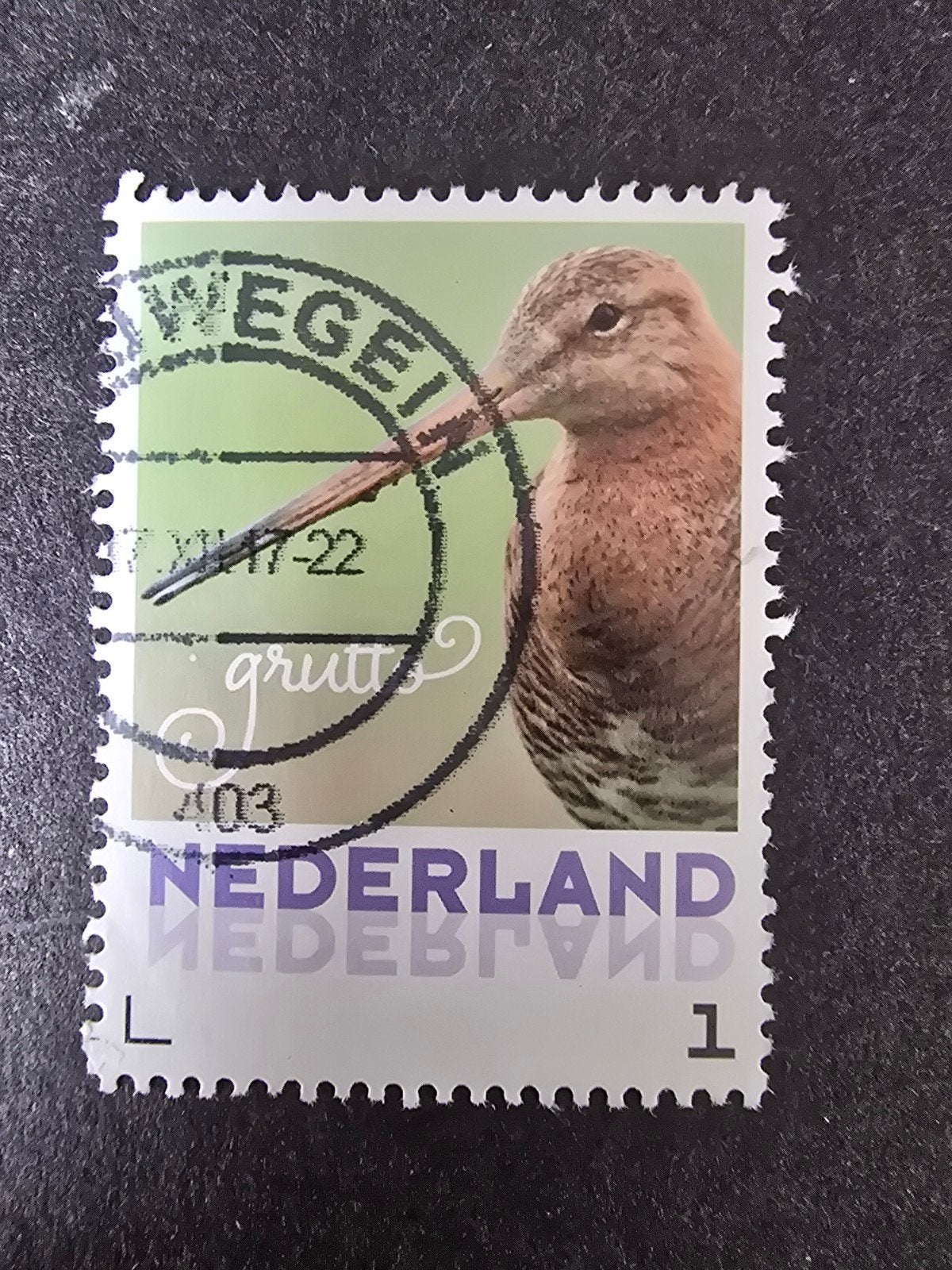 Persoonlijke Postzegel Nederland - Grutto, Postzegels en Munten, Ophalen of Verzenden, Na 1940, Gestempeld