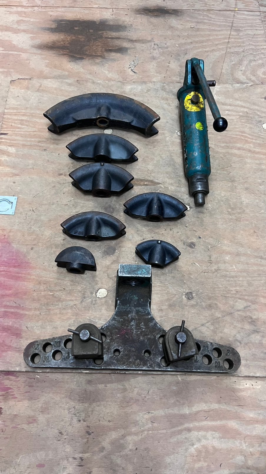 Hydraulische hand buigpomp, Ophalen, Gebruikt