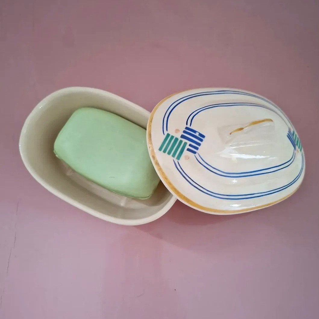 Vintage Boch Belgium Zeepdoosje - Helemaal Gaaf, Antiek en Kunst, Ophalen of Verzenden