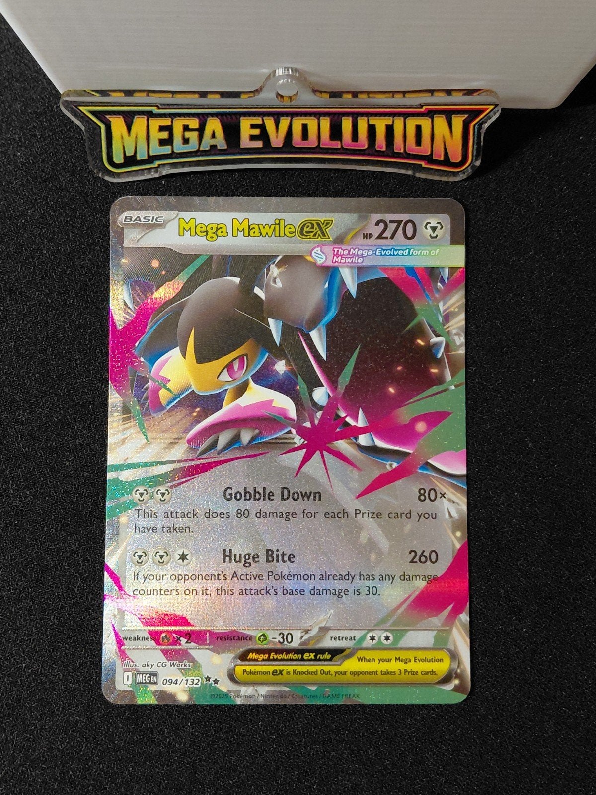 Mega Mawile EX 094/132 (Mega Evolution) Pokemon, Ophalen, Zo goed als nieuw, Meerdere kaarten