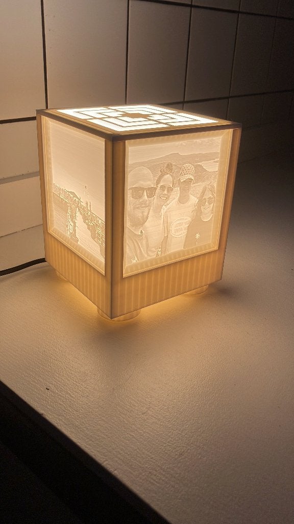 3D geprinte foto lamp, Ophalen, Overige thema's, Nieuw, Meerkleurig
