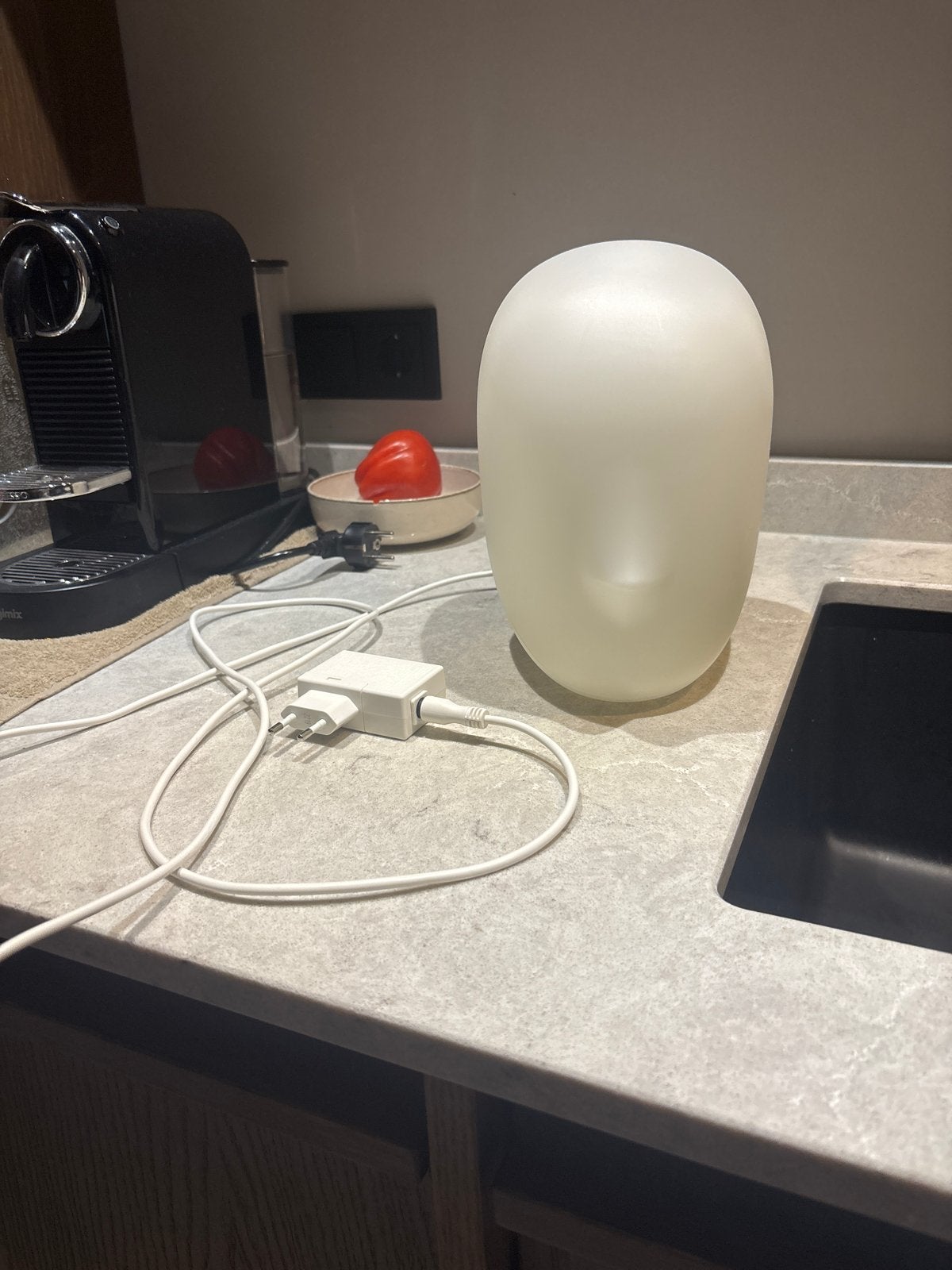 Ikea lamp Iskarna, Wit, Kunststof, Ophalen of Verzenden, Kleur aanpasbaar