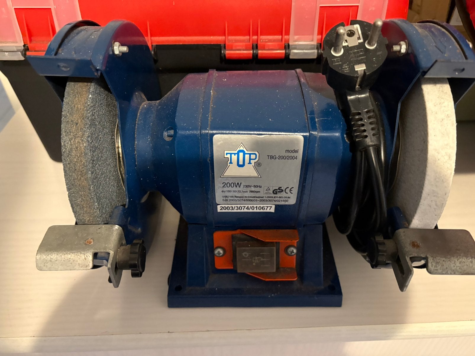 Slijpmachine, Ophalen of Verzenden, Zo goed als nieuw, Minder dan 700 watt, Werkbankslijpmachine