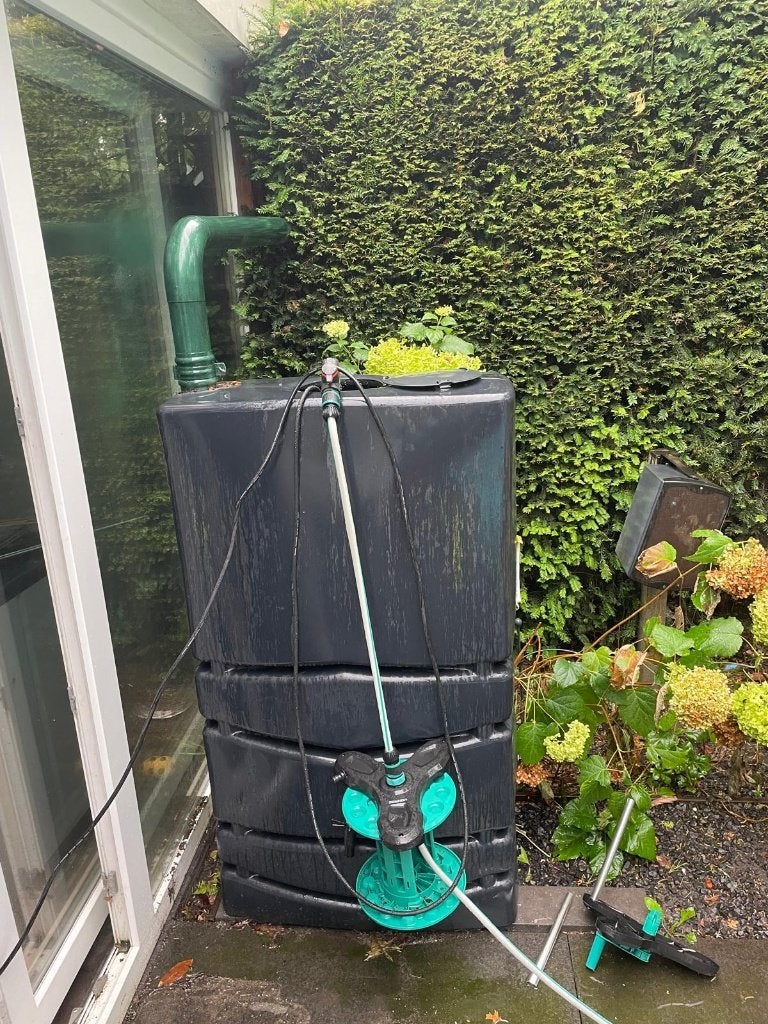 Regenton, Tuin en Terras, Regentonnen, Ophalen, Kunststof, Gebruikt, Met kraantje
