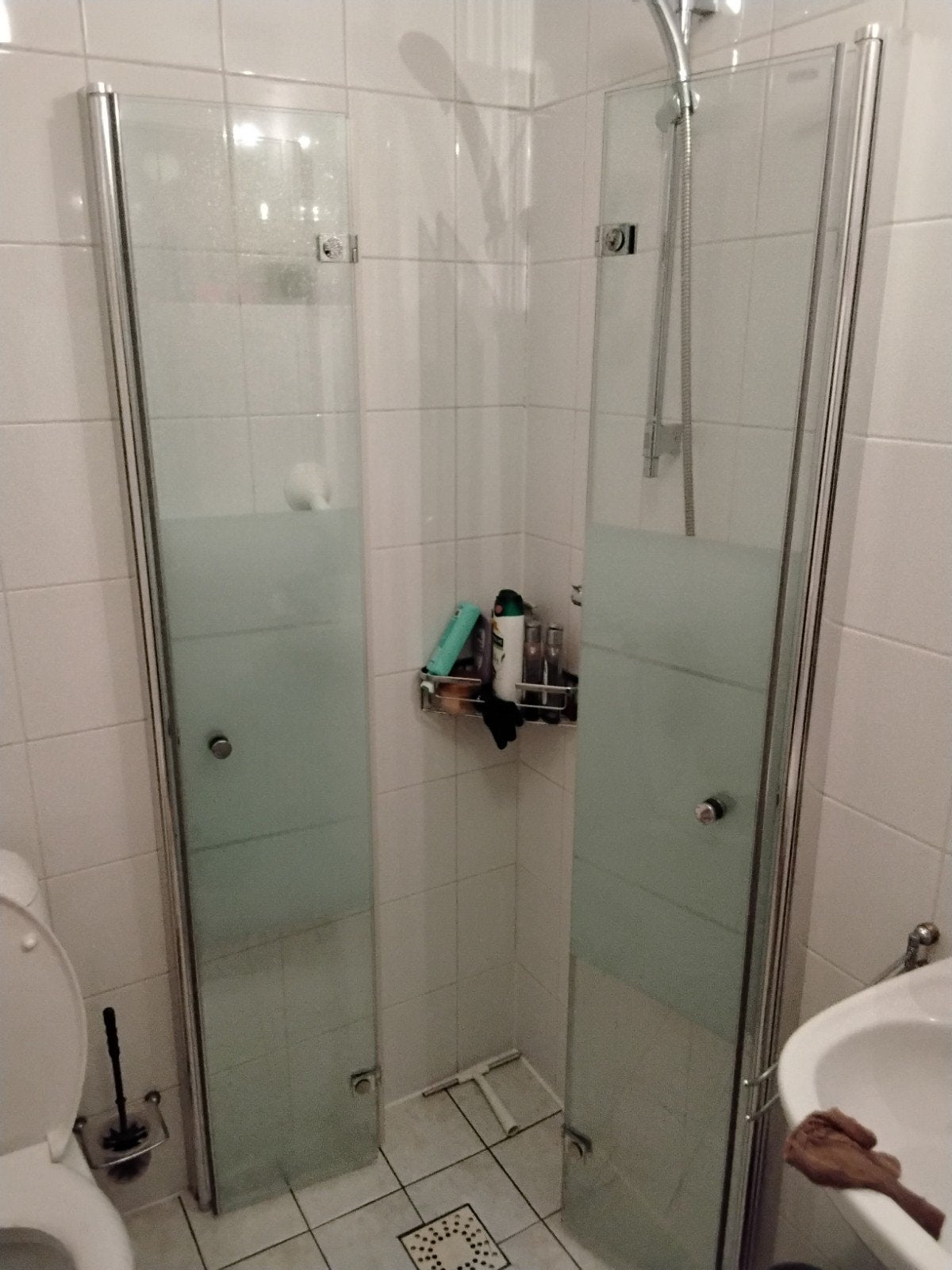 douche harmonika deuren, Ophalen, Zo goed als nieuw