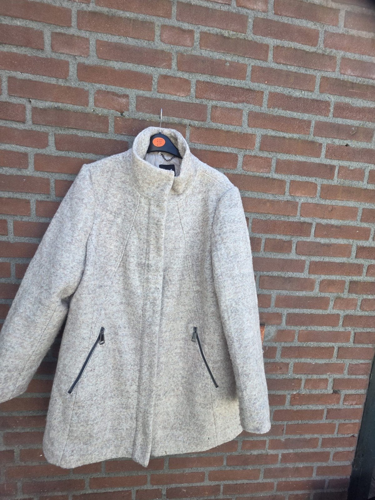 Stijlvolle MS Mode jas, maat 48, zo goed als nieuw, Beige, Maat 46/48 (XL) of groter, Ophalen of Verzenden, Zo goed als nieuw