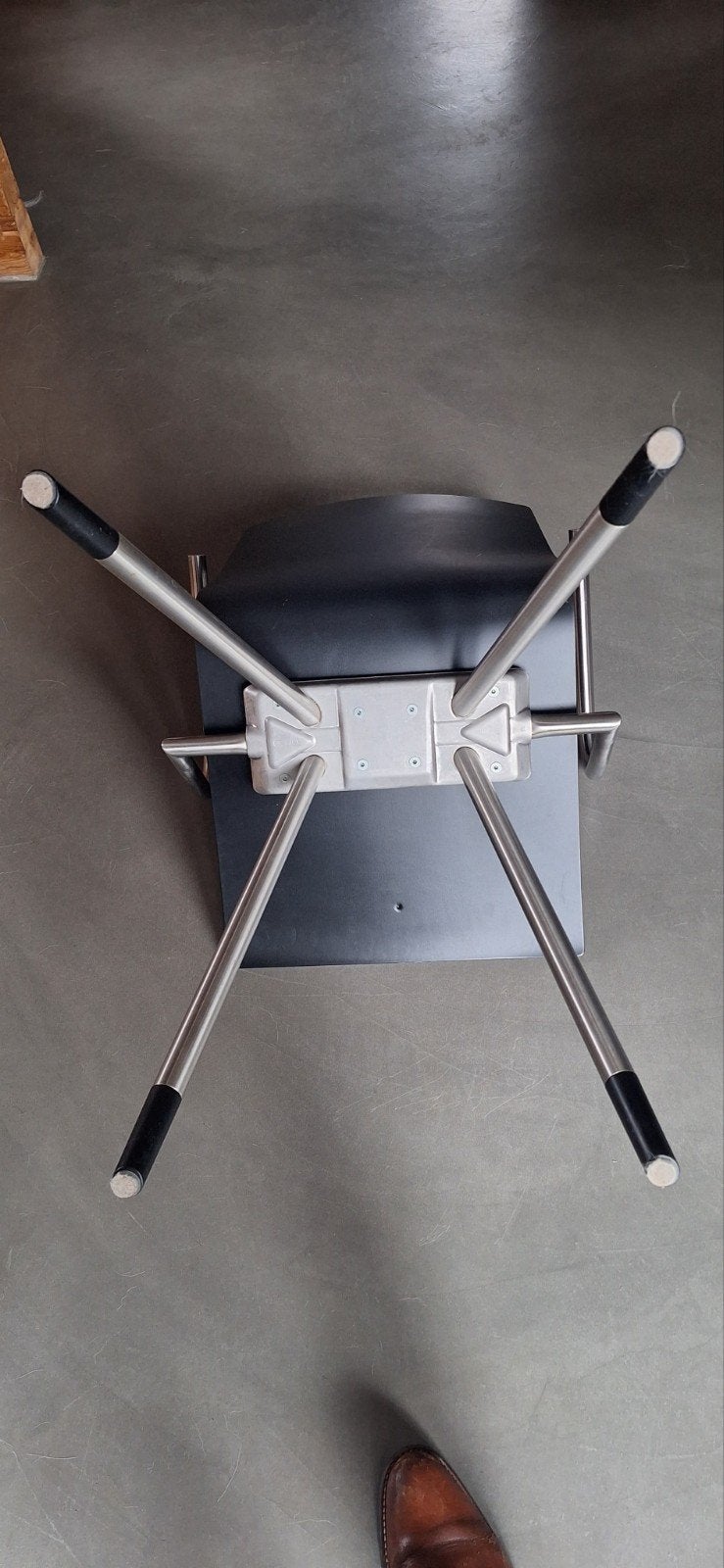 6 Arco Mikado eetkamerstoelen, Huis en Inrichting, Stoelen, Ophalen, Modern design, Gebruikt, Zwart