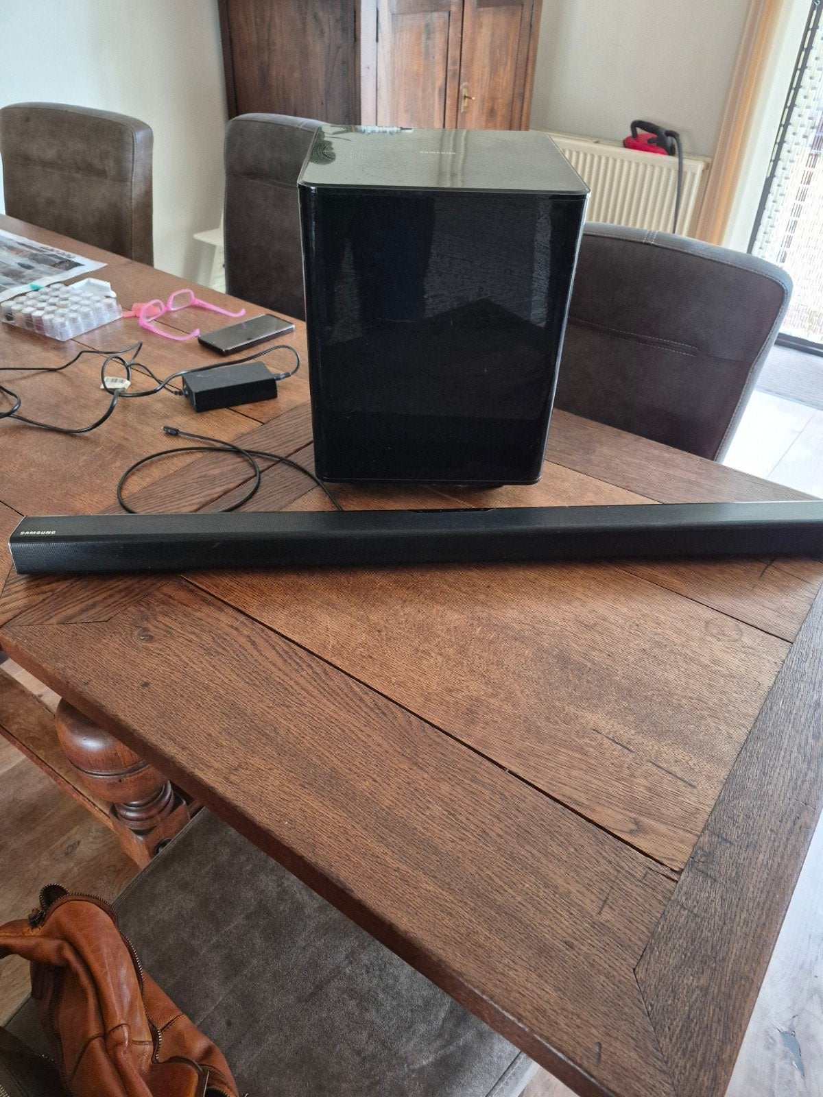 Samsung soundbar, Audio, Tv en Foto, Soundbars, Ophalen, Met externe subwoofer, Gebruikt
