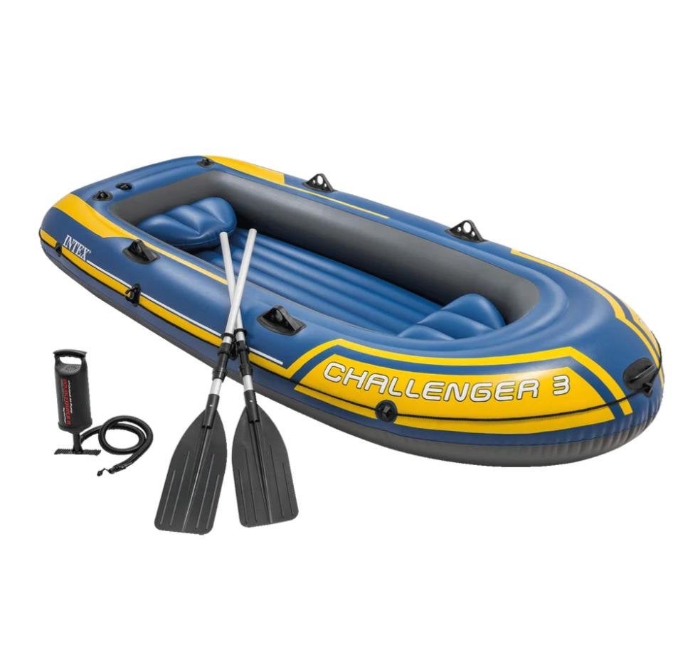 Intex Challenger 3 opblaasboot met peddels, Ophalen, Zo goed als nieuw