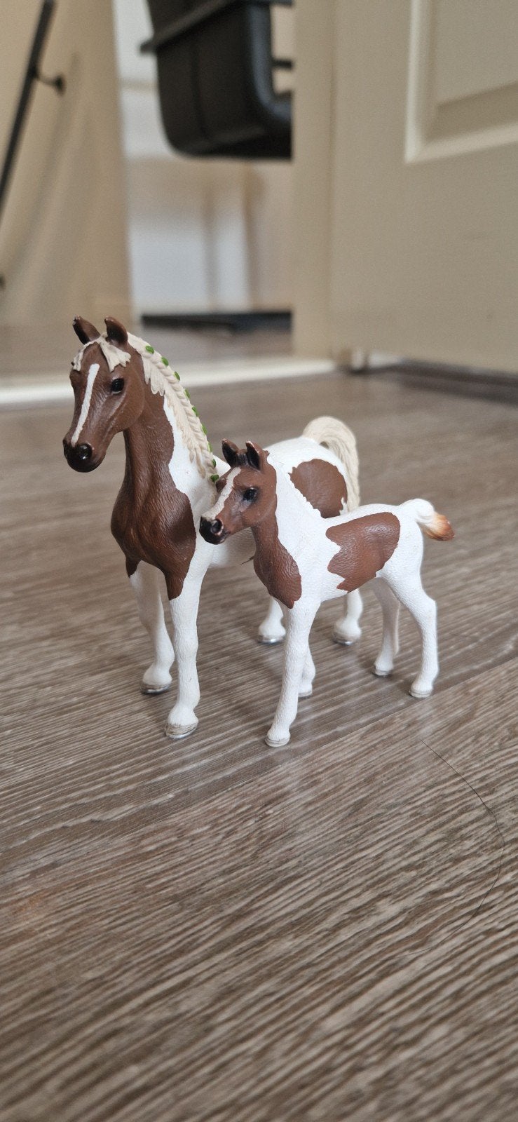 Schleich merrie met veulen, Ophalen of Verzenden, Zo goed als nieuw
