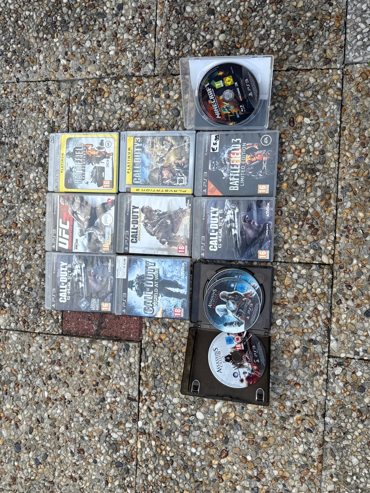 Diverse PS3 Games: Call of Duty, Battlefield, Minecraft & me, Ophalen, Online, Gebruikt, Vanaf 18 jaar