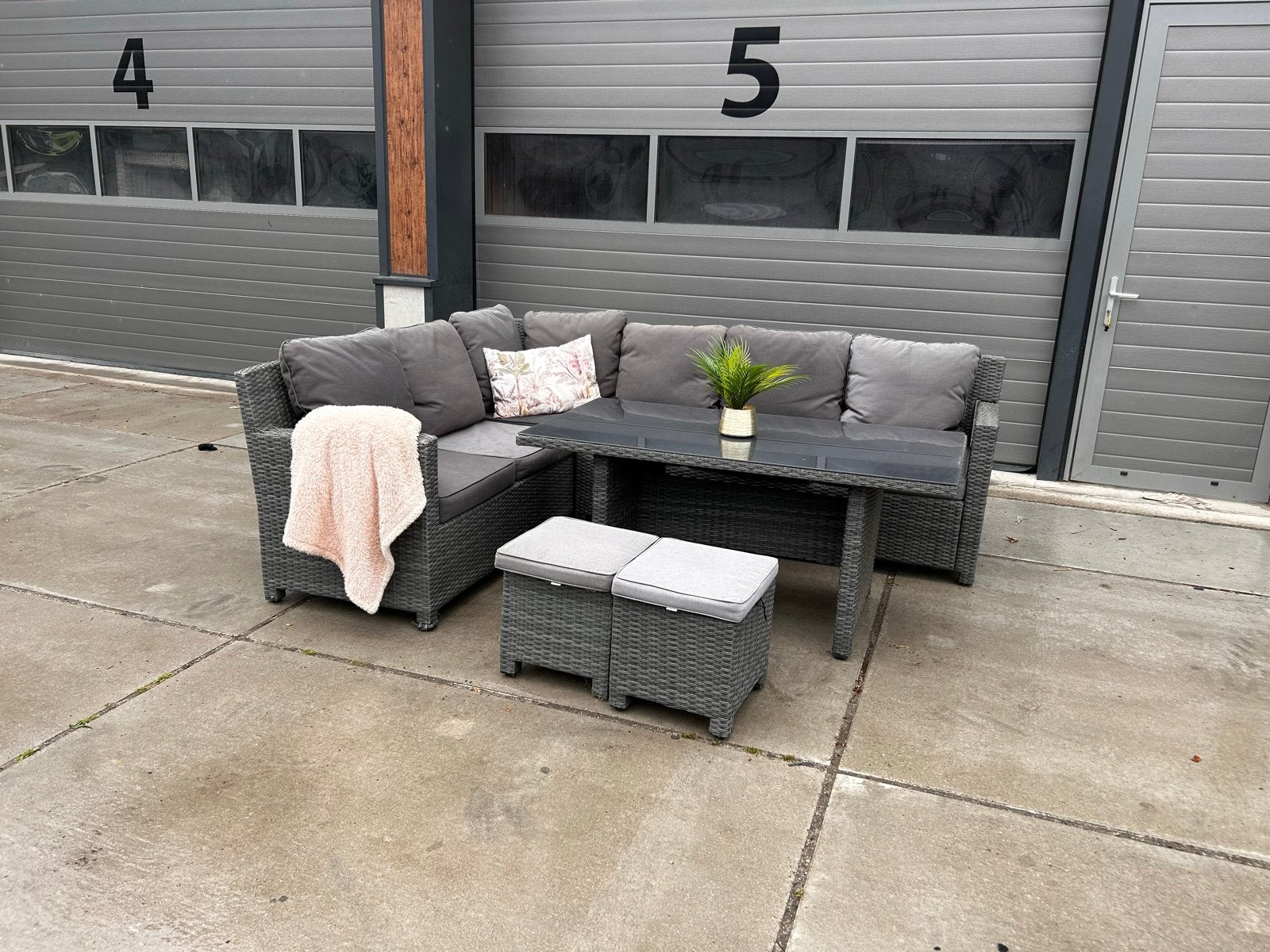Garden Impressions diningset - goede staat, Ophalen, Gebruikt, ., Bank