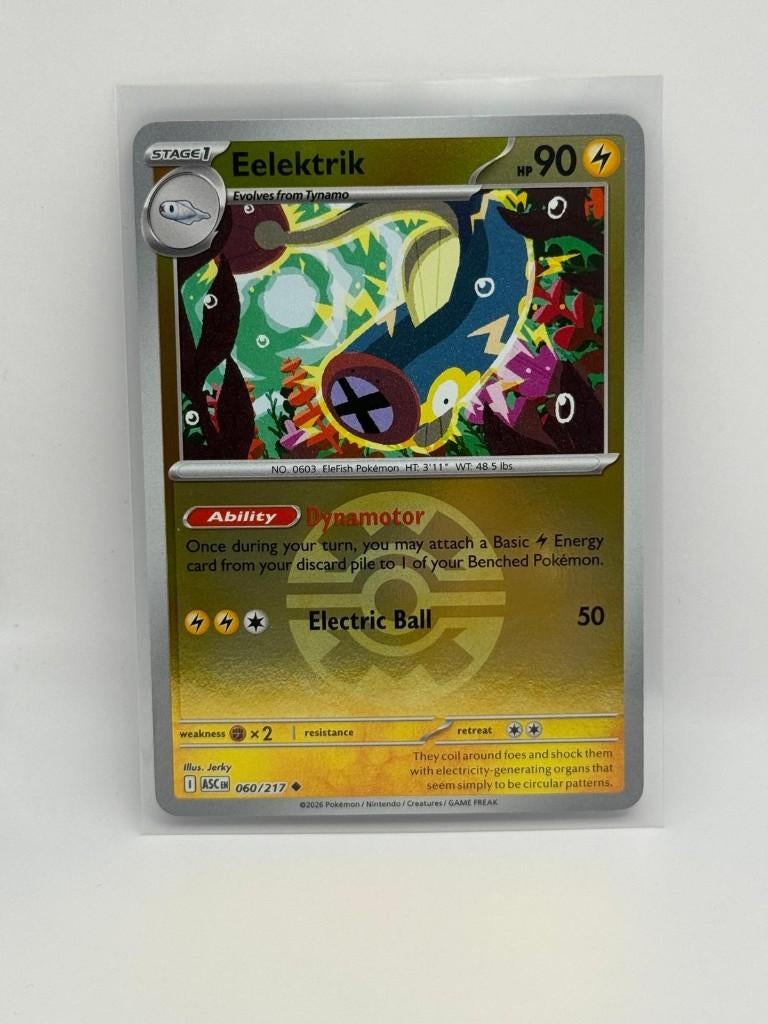 Eelektrik [Ball] #60 Pokemon Ascended Heroes, Verzenden, Nieuw, Losse kaart, Foil