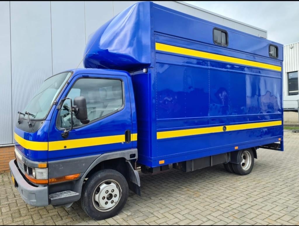 Paarden vrachtwagen (b rijbewijs) met living, Ophalen, Gebruikt, Aluminium, 2-paards trailer