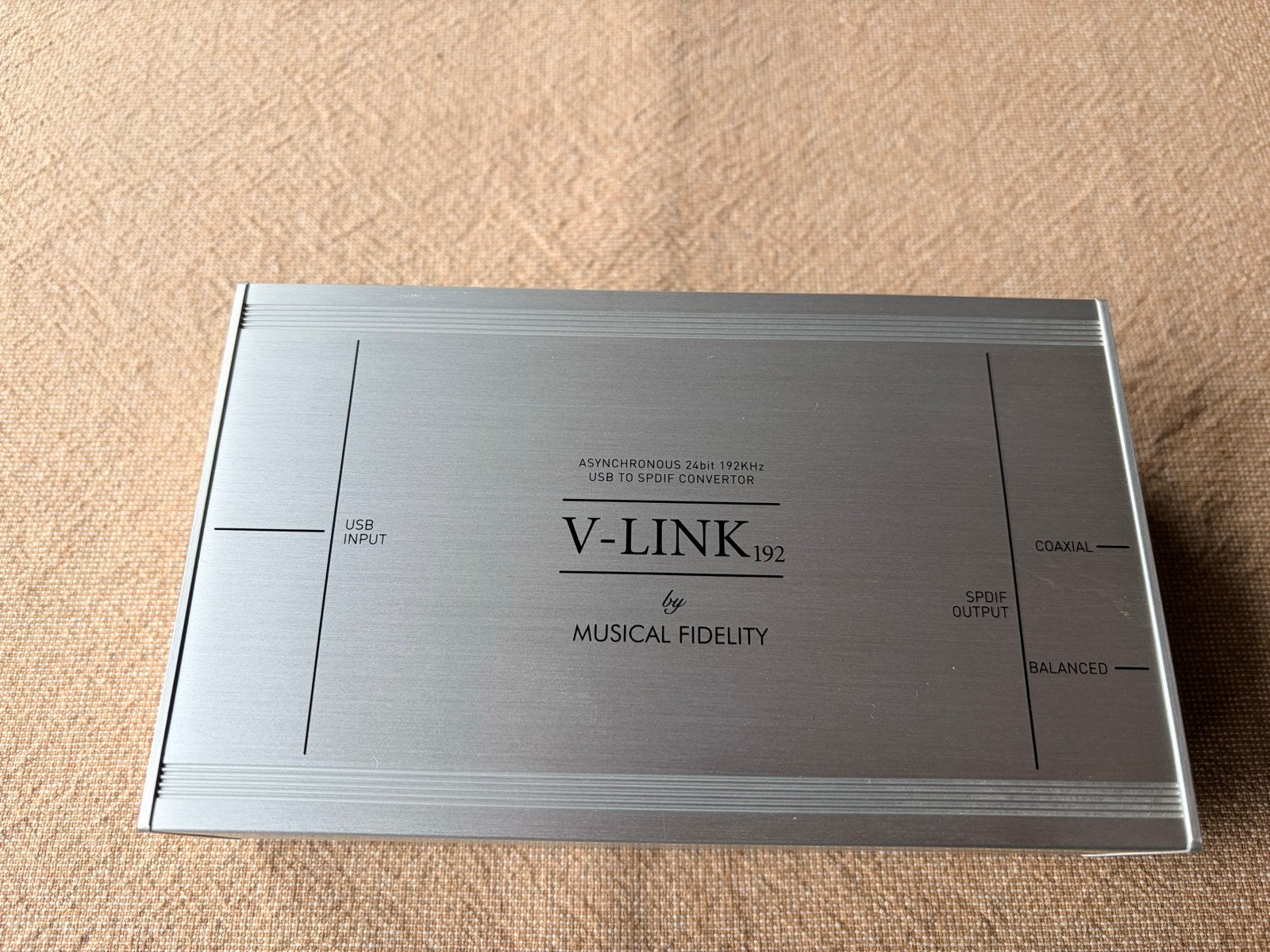 Musical Fidelity V-Link 192 USB naar SPDIF Converter DAC