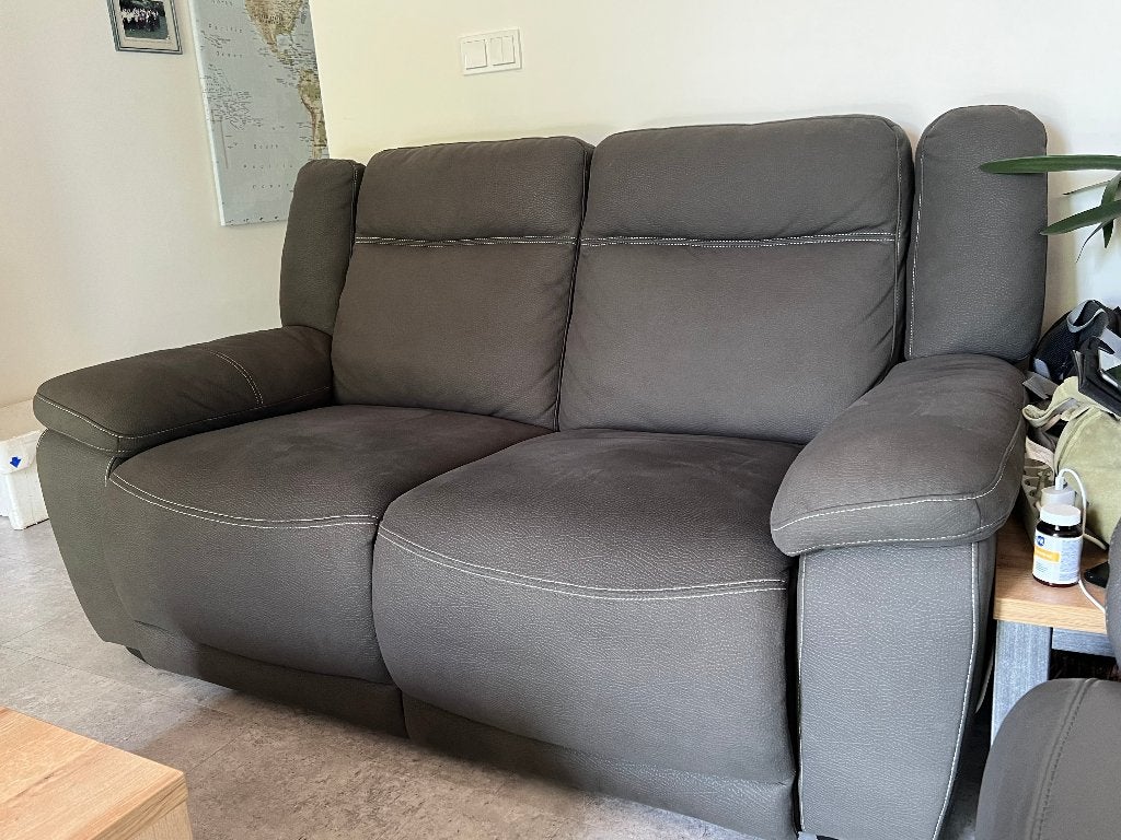 tweezits bankje, Ophalen, Gebruikt, 150 tot 200 cm, Stof