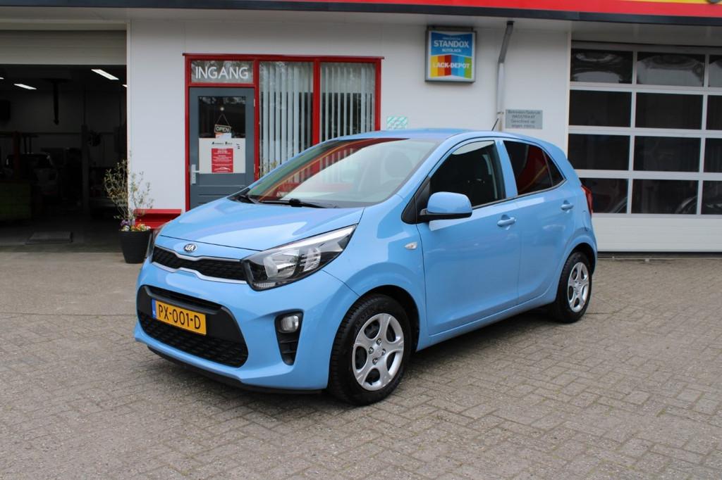Kia Picanto 1.0 CVVT 67pk 5-zits AIRCO / CRUISE, Voorwielaandrijving, Gebruikt, Euro 6, Blauw