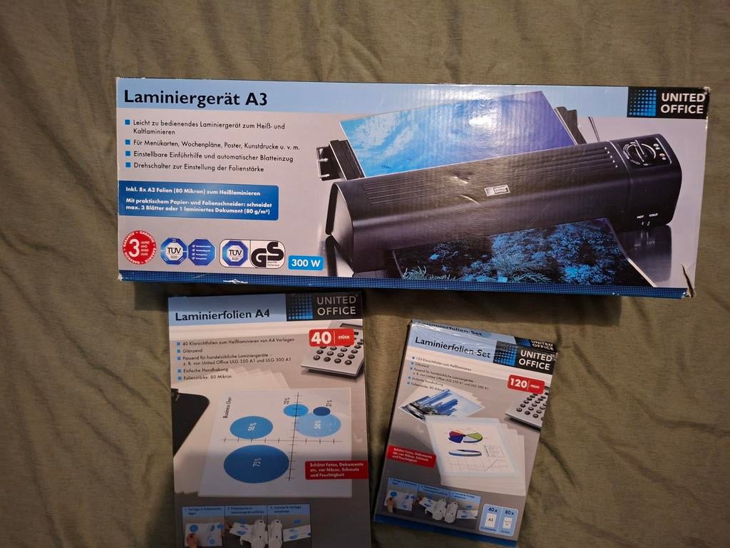 Lamineermachine A3 met lamineerfolie A4, Ophalen of Verzenden