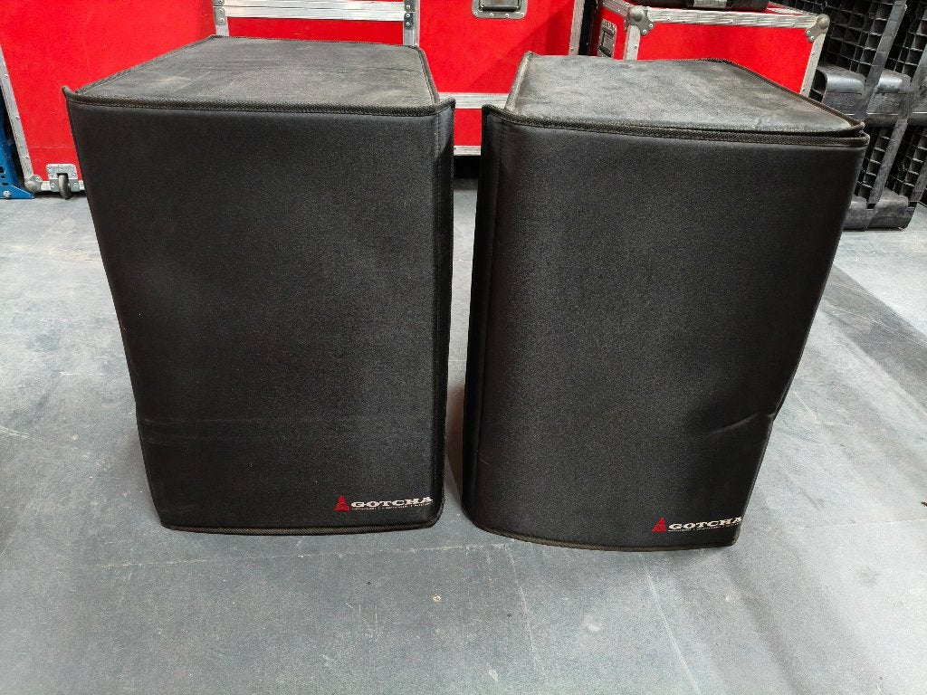 2x Dap AX-12 speakers 250W rms, in regenhoes!, Audio, Tv en Foto, Gebruikt, Overige typen, Ophalen, 150 watt of meer