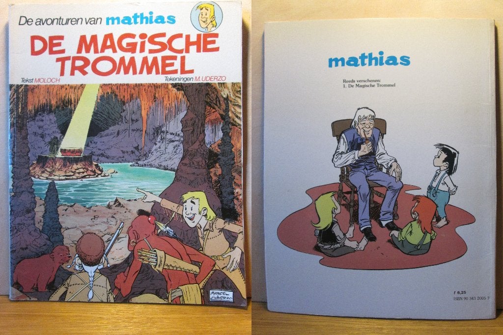 Mathias 1 - De magische trommel (SC), Boeken, Eén stripboek, Ophalen of Verzenden, Zo goed als nieuw, Marcel Uderzo