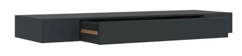 Wandplank + lade MDF zwevend zwart GRATIS BEZORGD!, Huis en Inrichting, Verzenden, Nieuw, Nvt, Nvt