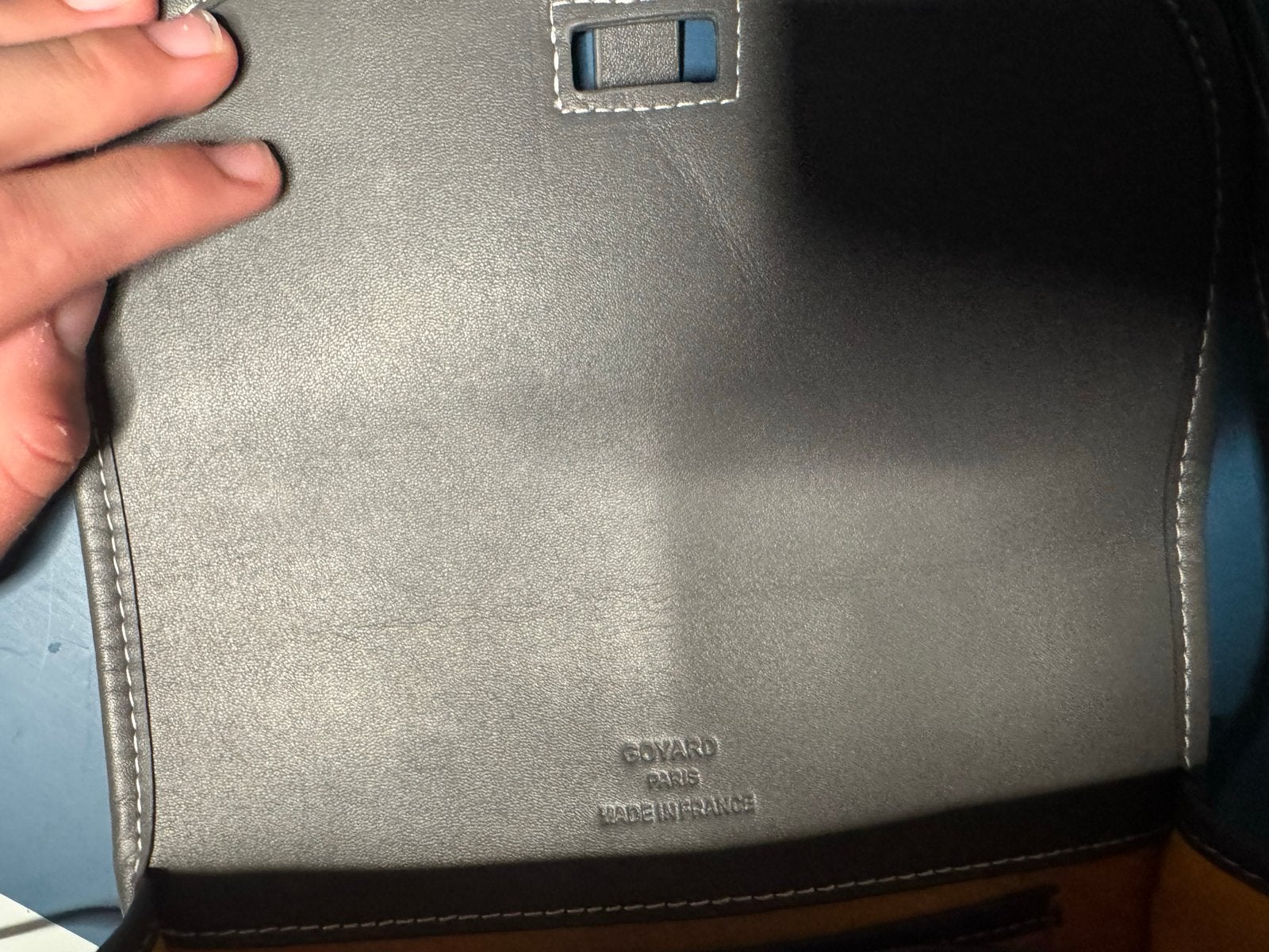 Goyard Schoudertasje Grijs - Zo goed als nieuw, Ophalen of Verzenden, Zo goed als nieuw, Grijs, Leer