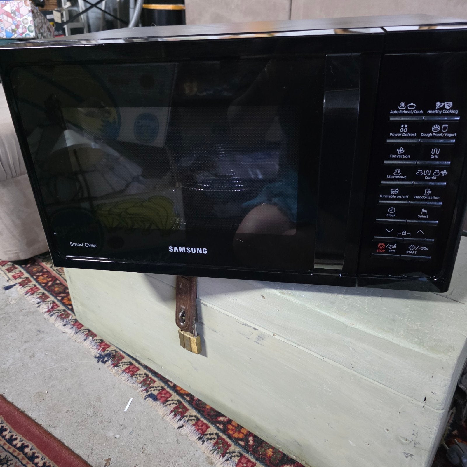 samsung magnetron smart oven, Witgoed en Apparatuur, Ophalen, Combimagnetron, Zo goed als nieuw, Draaiplateau
