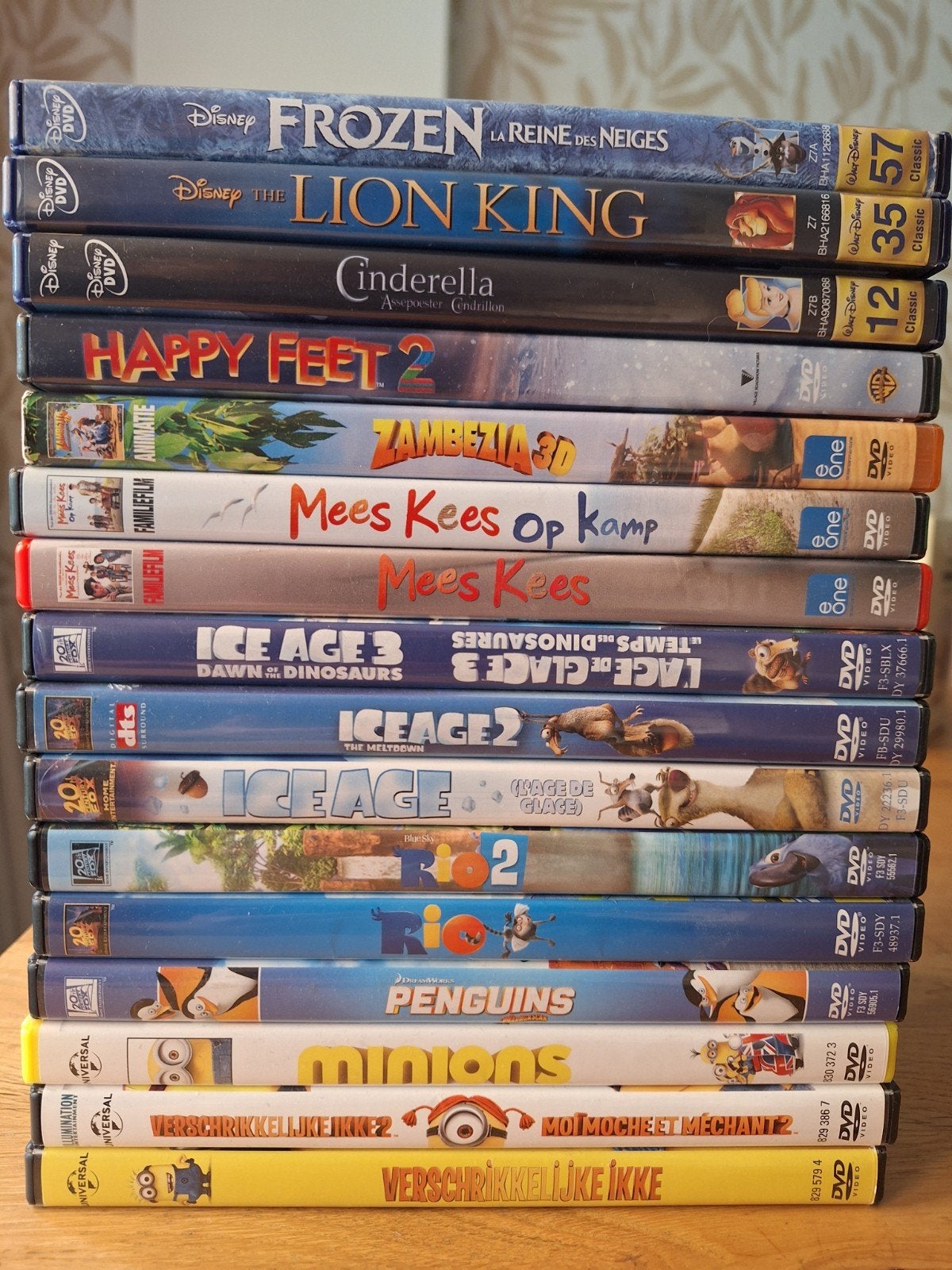 Kinderfilms op DVD (oa Disney, Ice Age, Minions), Cd's en Dvd's, Gebruikt, Animatie, Alle leeftijden, Nederlands