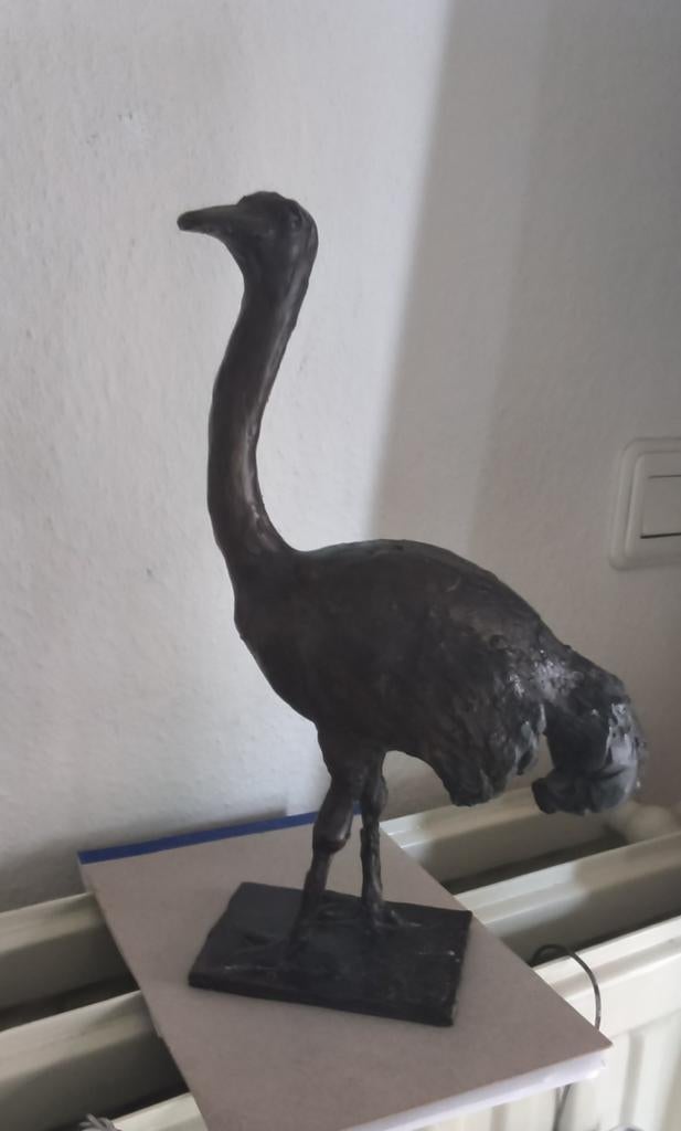 bronzen struisvogel, Ophalen of Verzenden