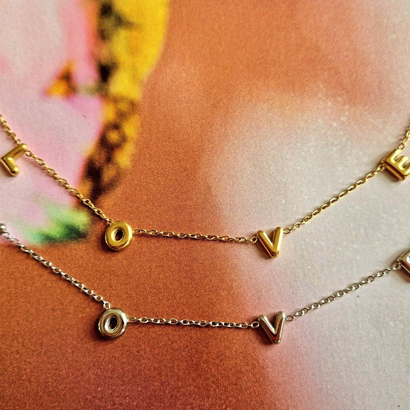 Kettingen love * partij sieraden verkoop, Verstelbaar, Nieuw, Ophalen of Verzenden, Goud