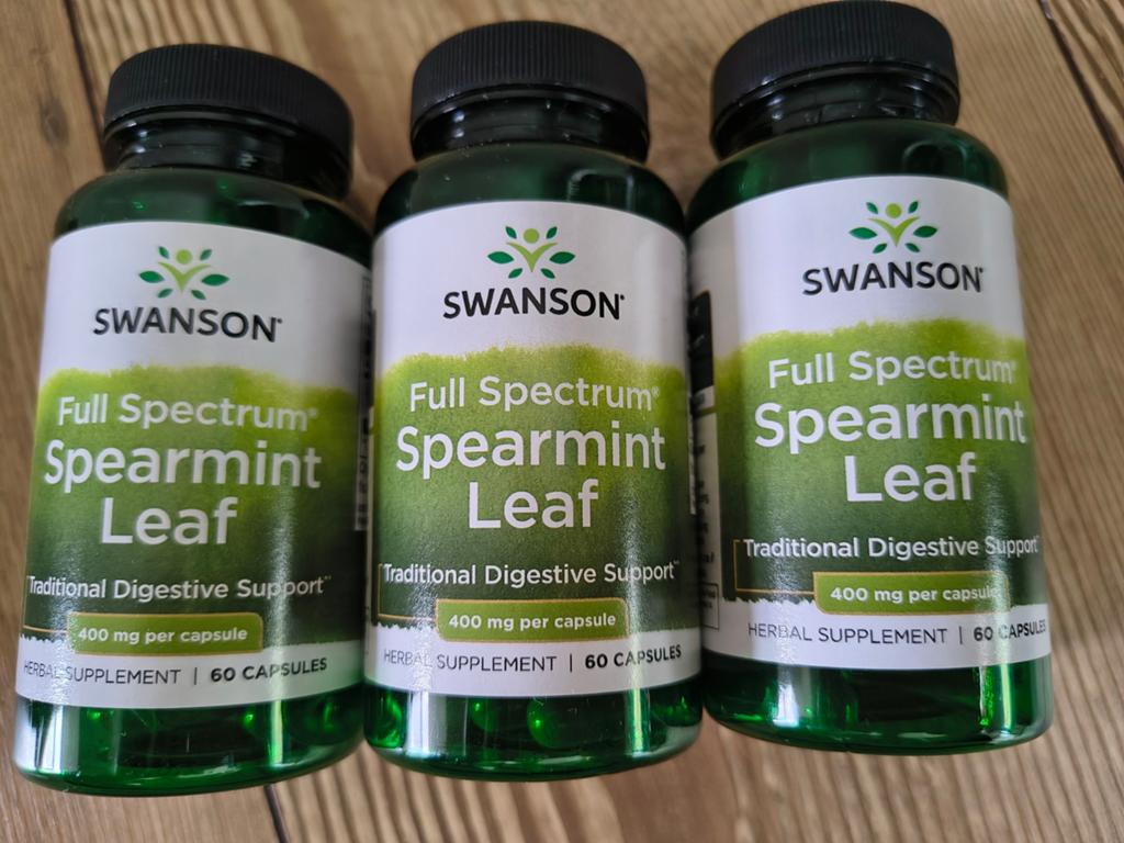 3x Swanson Spearmint Tabletten capsules, Ophalen of Verzenden