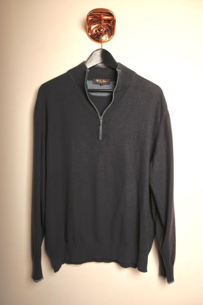 LORO PIANA Kasjmier|Zijde trui X(X)L zgan Winkelpr. €2000,-, Blauw, Maat 56/58 (XL), Ophalen of Verzenden, Zo goed als nieuw