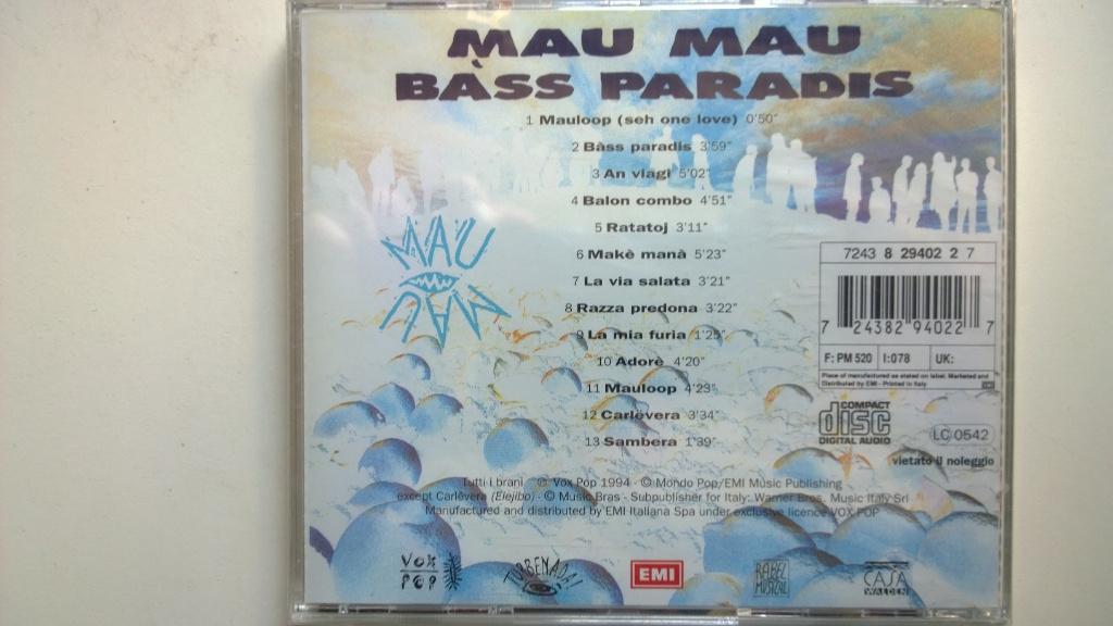 Mau Mau - Bàss Paradis, Ophalen of Verzenden, Zo goed als nieuw