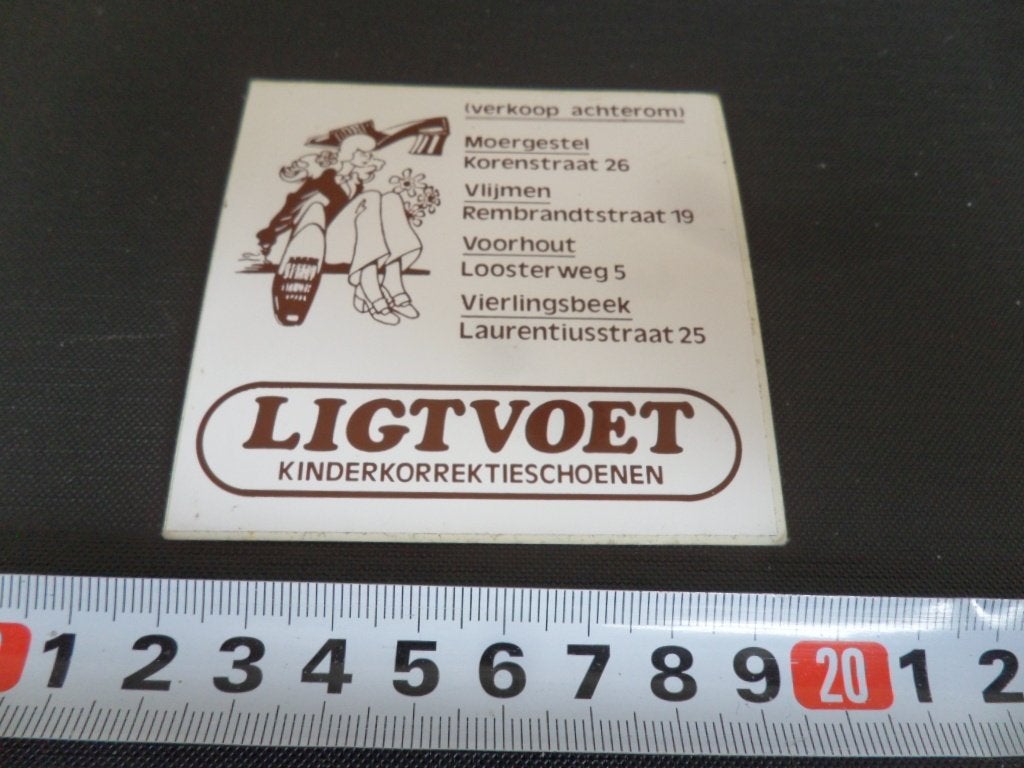 sticker ligtvoet kinderkorrektieschoenen moergestel vlijmen*, Ophalen, Zo goed als nieuw