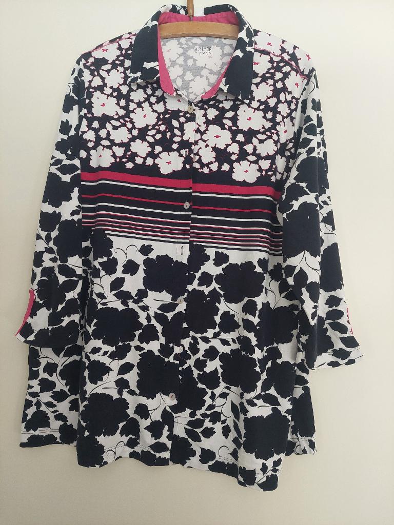Sommermann top/shirt/blouse maat 46/48, Verzenden, Zo goed als nieuw, Maat 46/48 (XL) of groter, Korte mouw