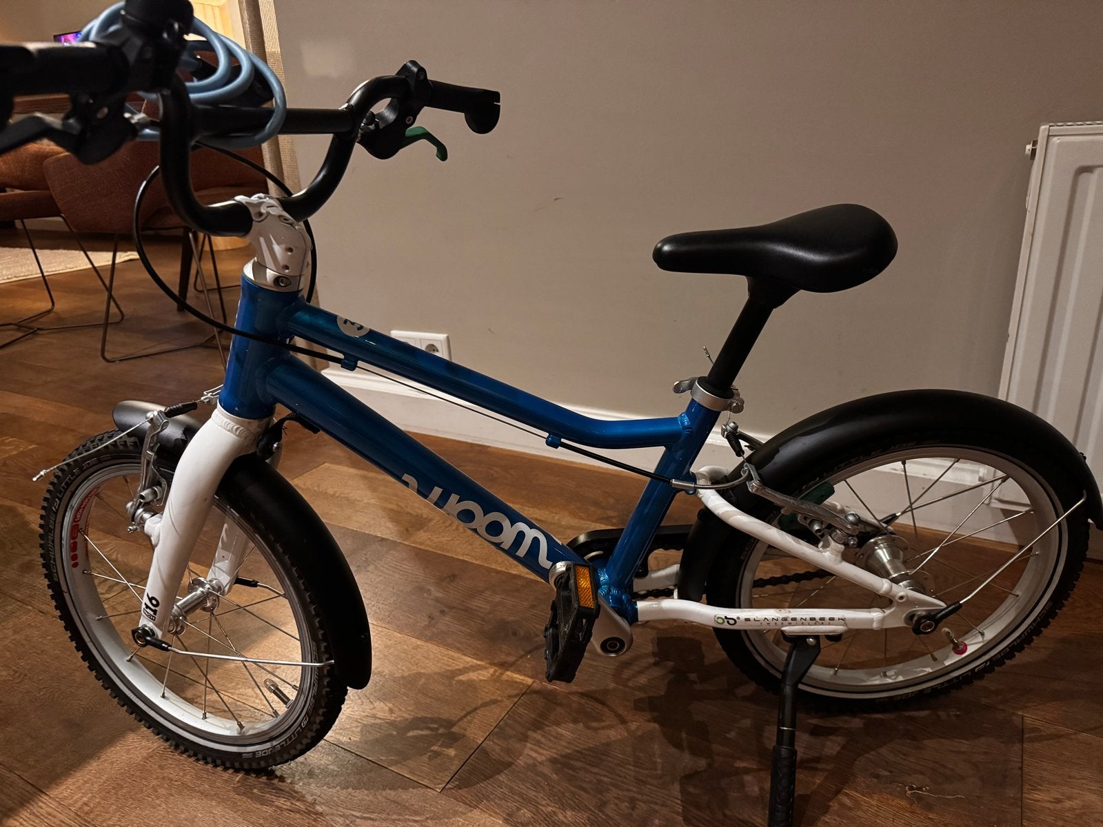 Woom 16 inch kinderfiets, Fietsen en Brommers, Fietsen | Kinderfietsjes, Ophalen, Gebruikt, Velgrem, 16 tot 20 inch