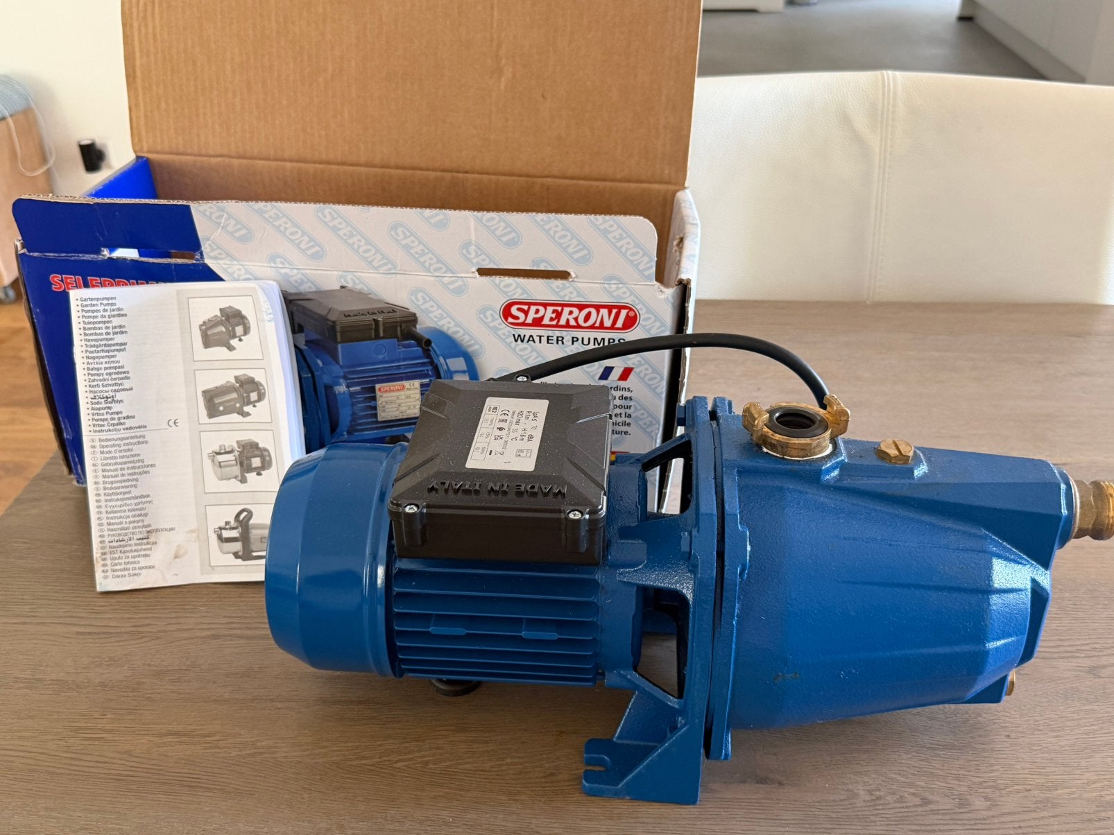 IN NIEUWSTAAT SPERONI WATERPOMP, Tuin en Terras, Ophalen, Zo goed als nieuw, Elektrisch, Beregeningspomp
