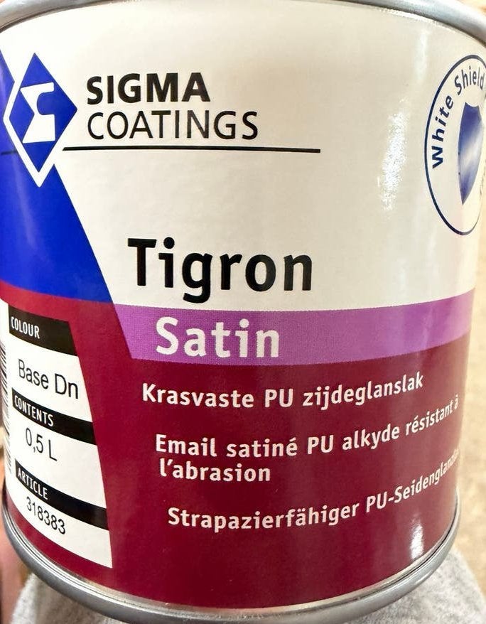 Sigma tigron donkergrijze lak 0,5liter, Ophalen of Verzenden, Nieuw