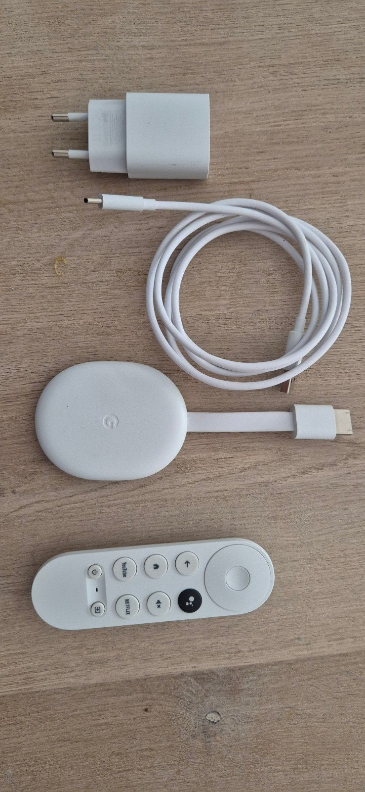 Google Chromecast met Google TV (HD) - Wit, Audio, Tv en Foto, Mediaspelers, Ophalen of Verzenden, Zo goed als nieuw, HDMI, Zonder harde schijf